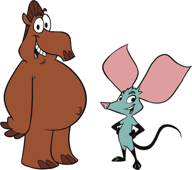 Saru and Anta, the series' duo