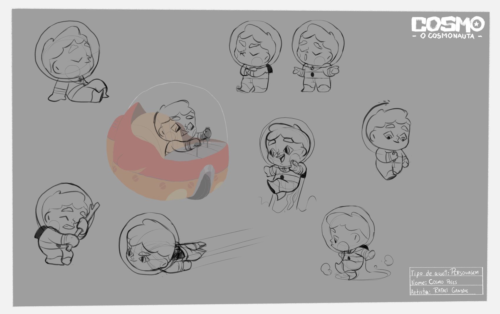 Folha de poses do Cosmo